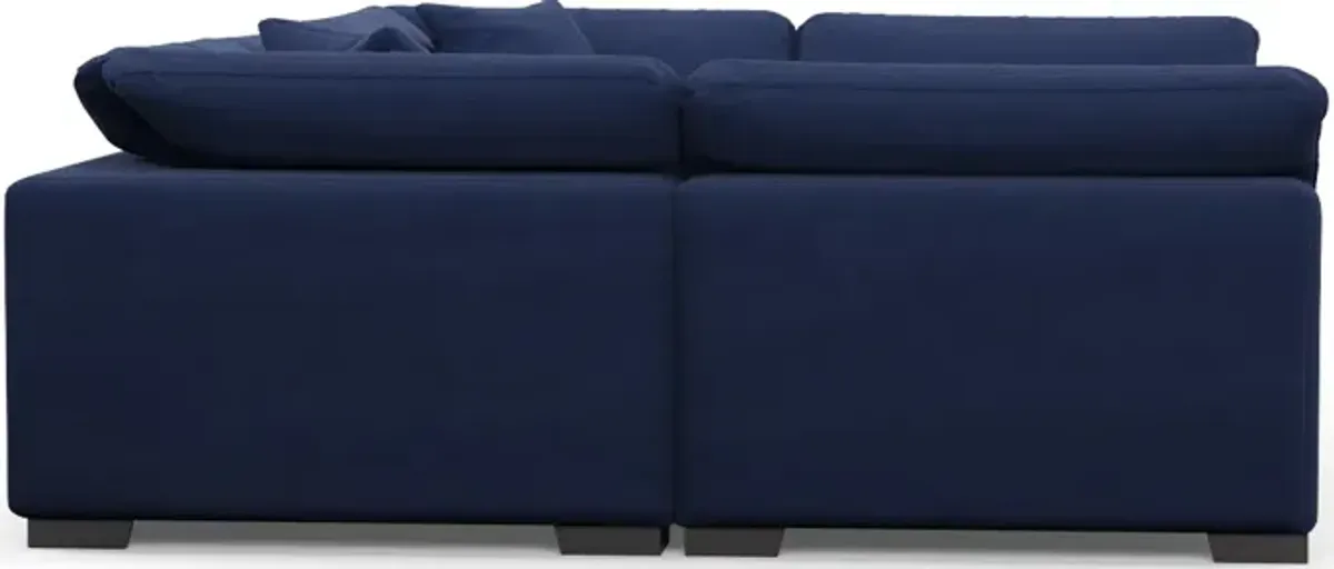 Plush Feathered Comfort 6-Piece Pit Sectional - Abington Indigo