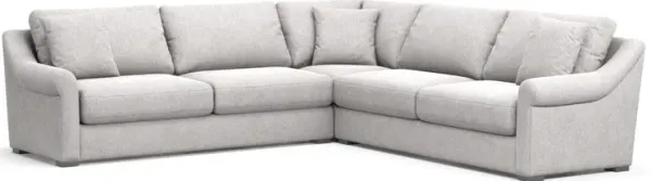 Bowery Foam Comfort 3-Piece Sleeper Sectional - Burmese Granite