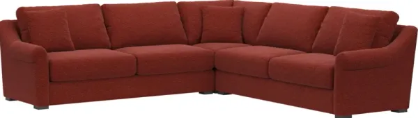 Bowery Foam Comfort 3-Piece Sleeper Sectional - Bloke Brick