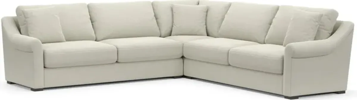 Bowery Foam Comfort 3-Piece Sleeper Sectional - Anders Ivory