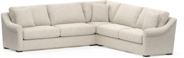 Bowery Foam Comfort 3-Piece Sleeper Sectional - M Ivory