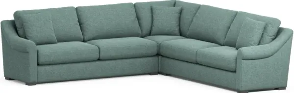 Bowery Foam Comfort 3-Piece Sleeper Sectional - Bridger Jade