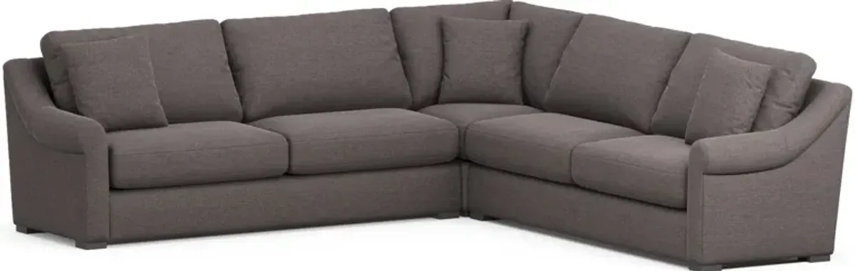 Bowery Foam Comfort 3-Piece Sleeper Sectional - Presidio Steel