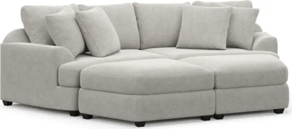 Skylar 4-Piece Pit Sectional - Burmese Granite