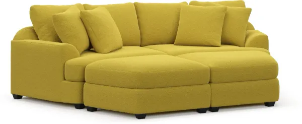 Skylar 4-Piece Pit Sectional - Bloke Goldenrod