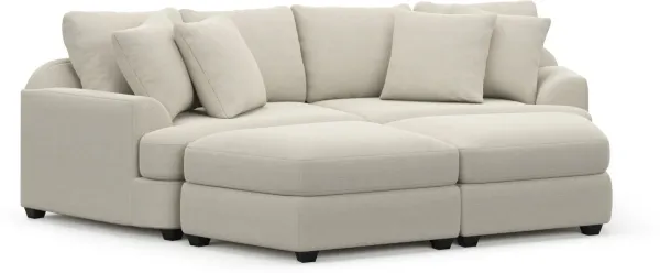 Skylar 4-Piece Pit Sectional - Curious Pearl