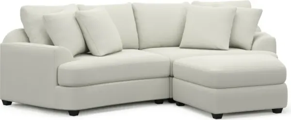 Skylar 3-Piece Sectional with Right-Facing Ottoman - LIV ARCTIC