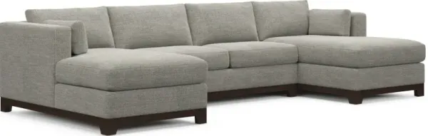 Brentwood Foam Comfort 3-Piece Sectional with Dual Chaise - Pandora Pepper