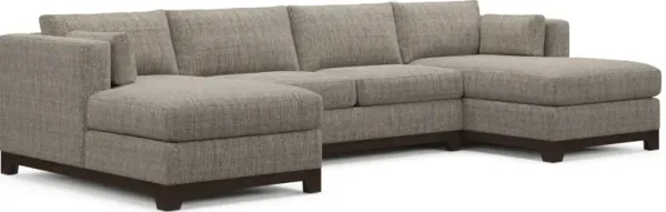 Brentwood Foam Comfort 3-Piece Sectional with Dual Chaise - Mason Flint