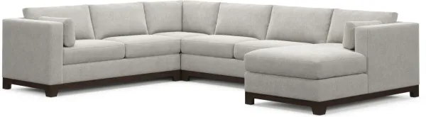 Brentwood Foam Comfort 4 Pc. Living Room - Burmese Granite