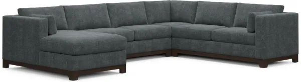 Brentwood Foam Comfort 4 Pc. Living Room - Contessa Shadow