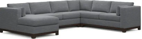 Brentwood Foam Comfort 4 Pc. Living Room - Dudley Indigo