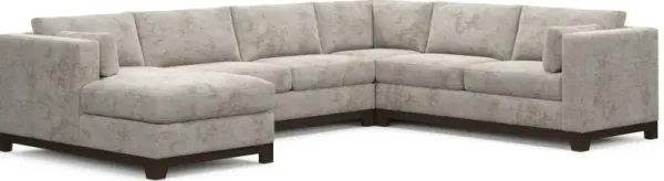 Brentwood Foam Comfort 4 Pc. Living Room - Hearth Cement