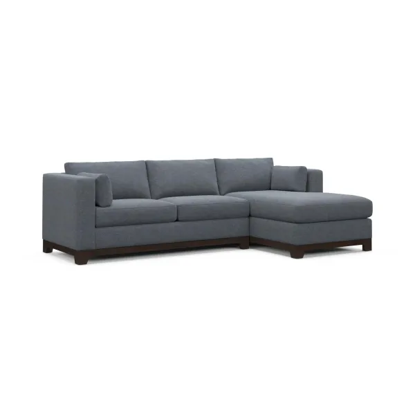 Brentwood Foam Comfort Sectional - Bridger Navy