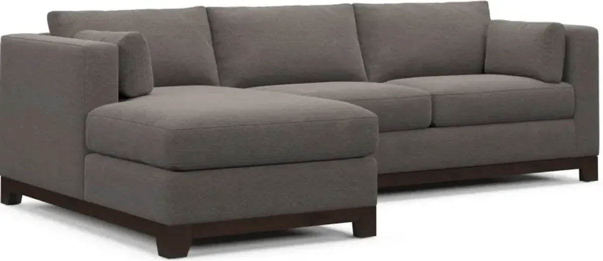 Brentwood Foam Comfort Sectional - Presidio Steel