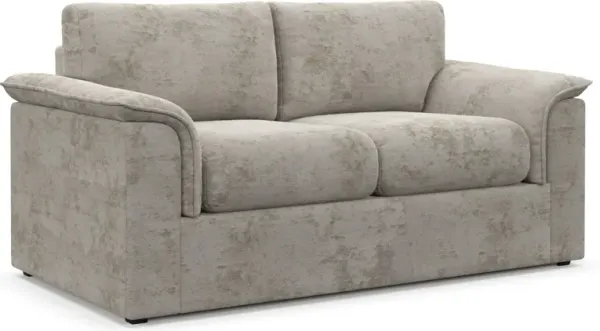 Forbes Foam Comfort Loveseat - Hearth Cement