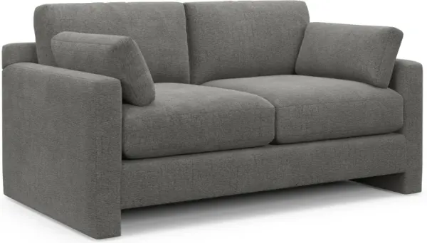 Forbes Foam Comfort Loveseat - Living Large Charcoal