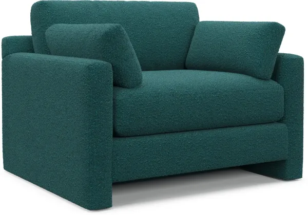 Forbes Foam Comfort Chair and a Half - Bloke Peacock