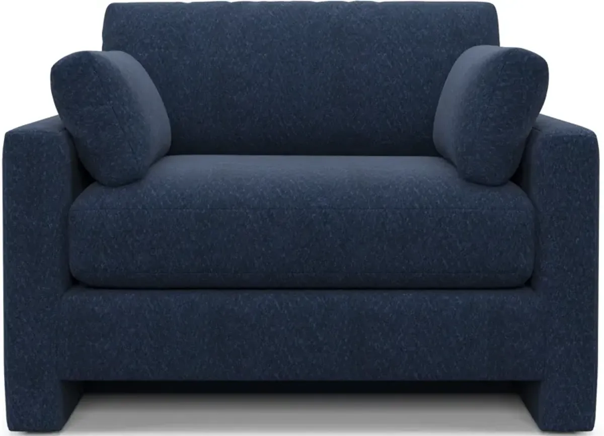Forbes Foam Comfort Chair and a Half - Oslo Navy