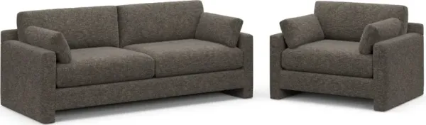 Forbes Foam Comfort 2 Pc. Living Room - M Walnut