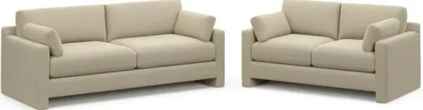 Forbes Foam Comfort 2 Pc. Living Room - Broderick Sand