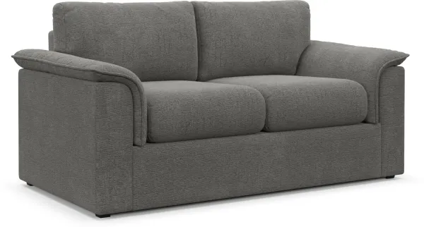 Morse Foam Comfort Loveseat - Living Large Charcoal