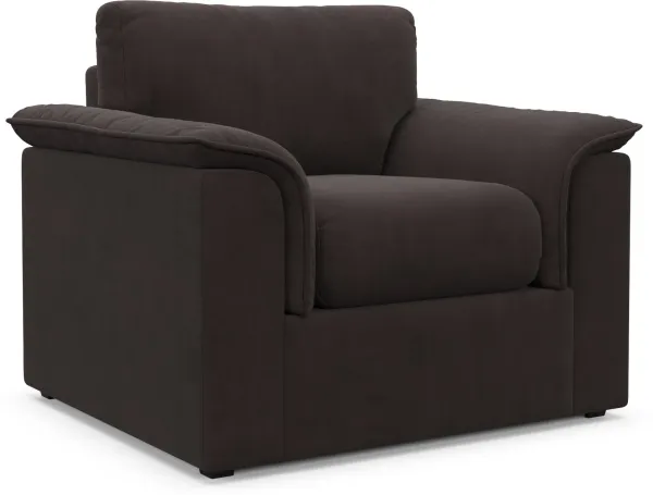 Morse Foam Comfort Chair - Merrimac Dark Brown
