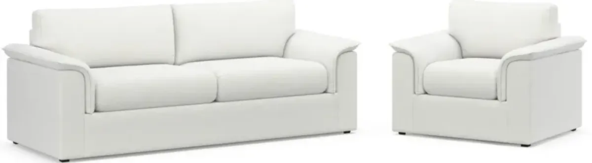 Morse Foam Comfort 2 Pc. Living Room - Contessa Vanilla