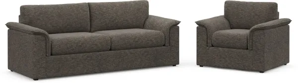 Morse Foam Comfort 2 Pc. Living Room - M Walnut