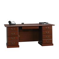 Sauder Heritage Hill Executive Desk, L: 70.51" x W: 35.43" x H: 29.69", Classic Cherry Finish
