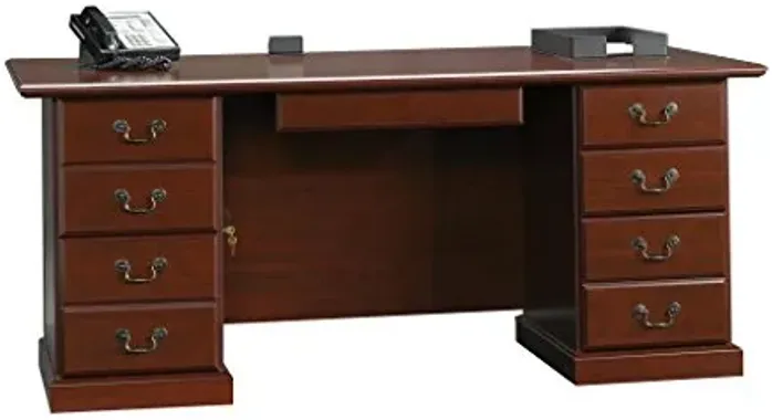 Sauder 109843 Heritage Hill Executive Desk, Classic Cherry Finish