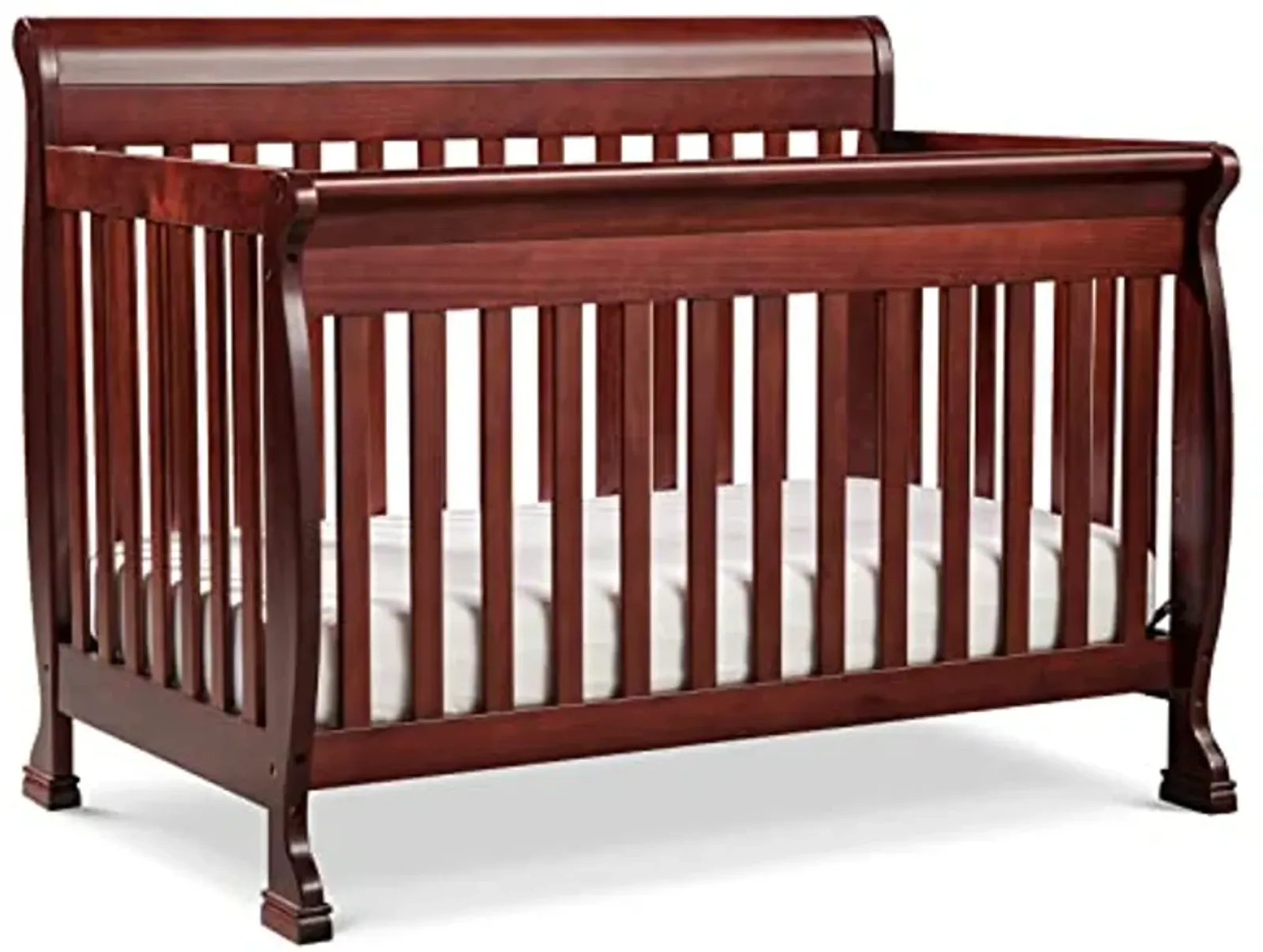 DaVinci Kalani 4-in-1 Convertible Crib in Rich Cherry, Greenguard Gold Certified