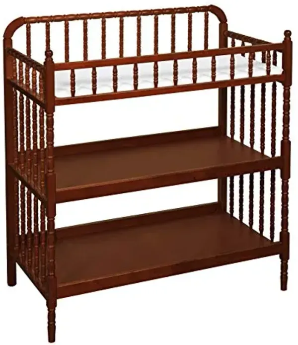 Davinci Jenny Lind Changing Table with Pad in Rich Cherry