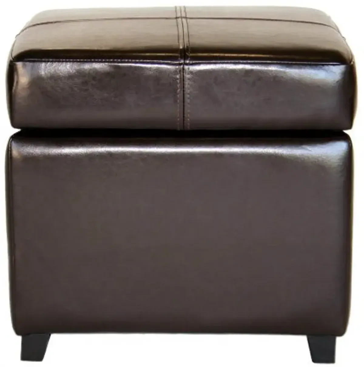 Baxton Studio OM380-J001-Dark BRN Storage-Ottomans, Dark Brown