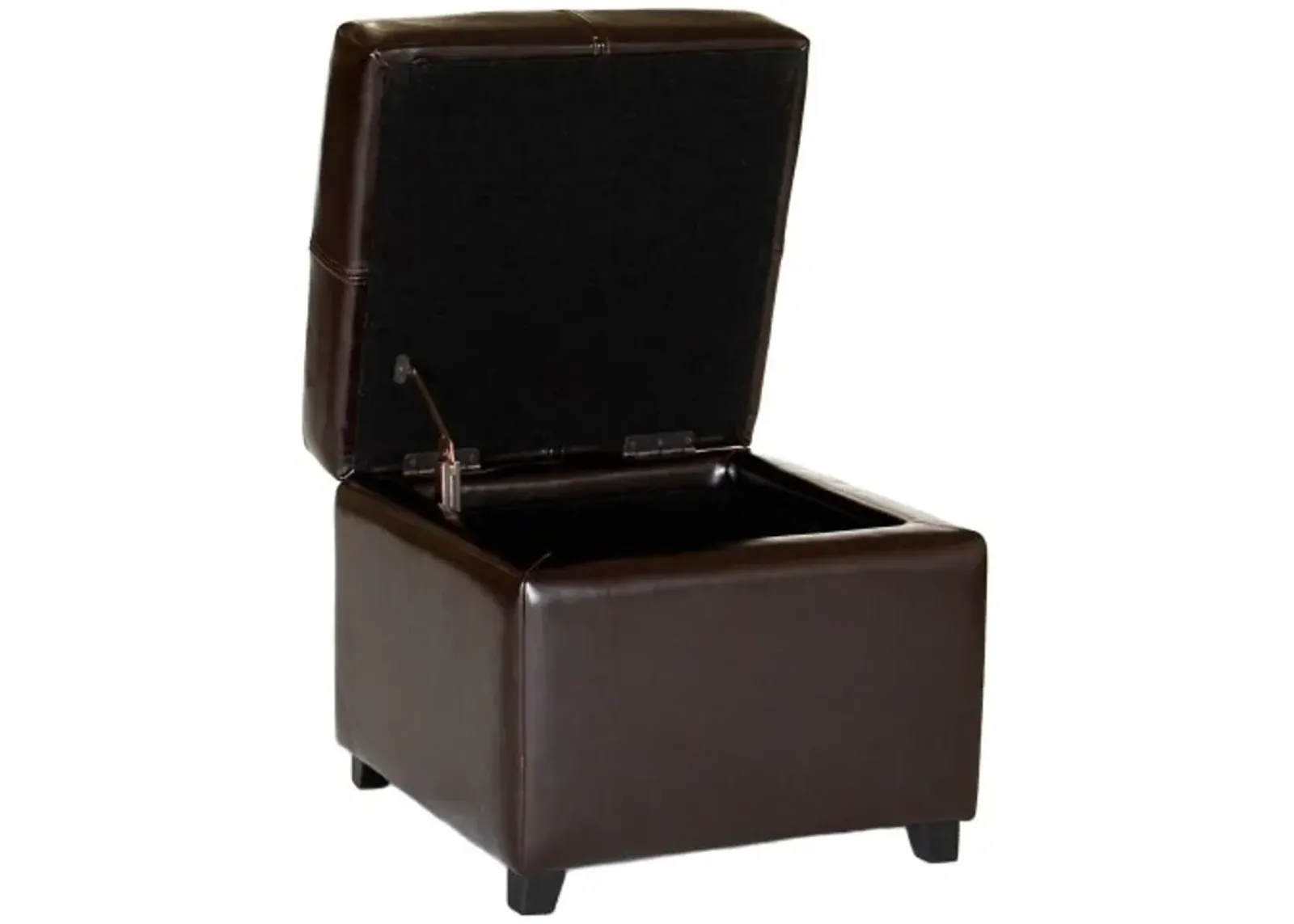 Baxton Studio OM380-J001-Dark BRN Storage-Ottomans, Dark Brown