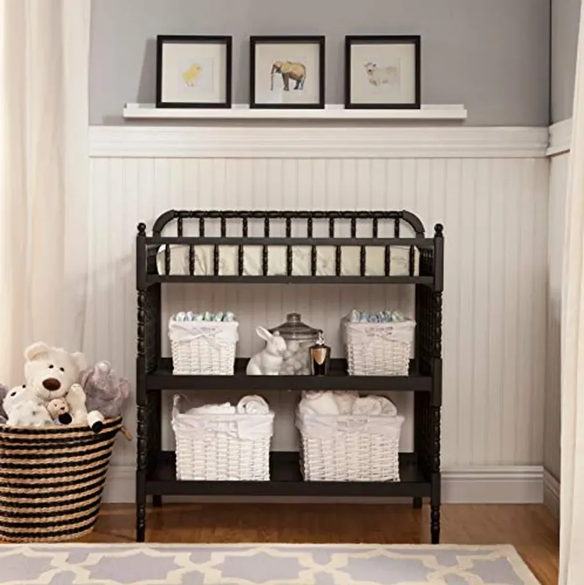 DaVinci Jenny Lind Changing Table with Pad in Ebony