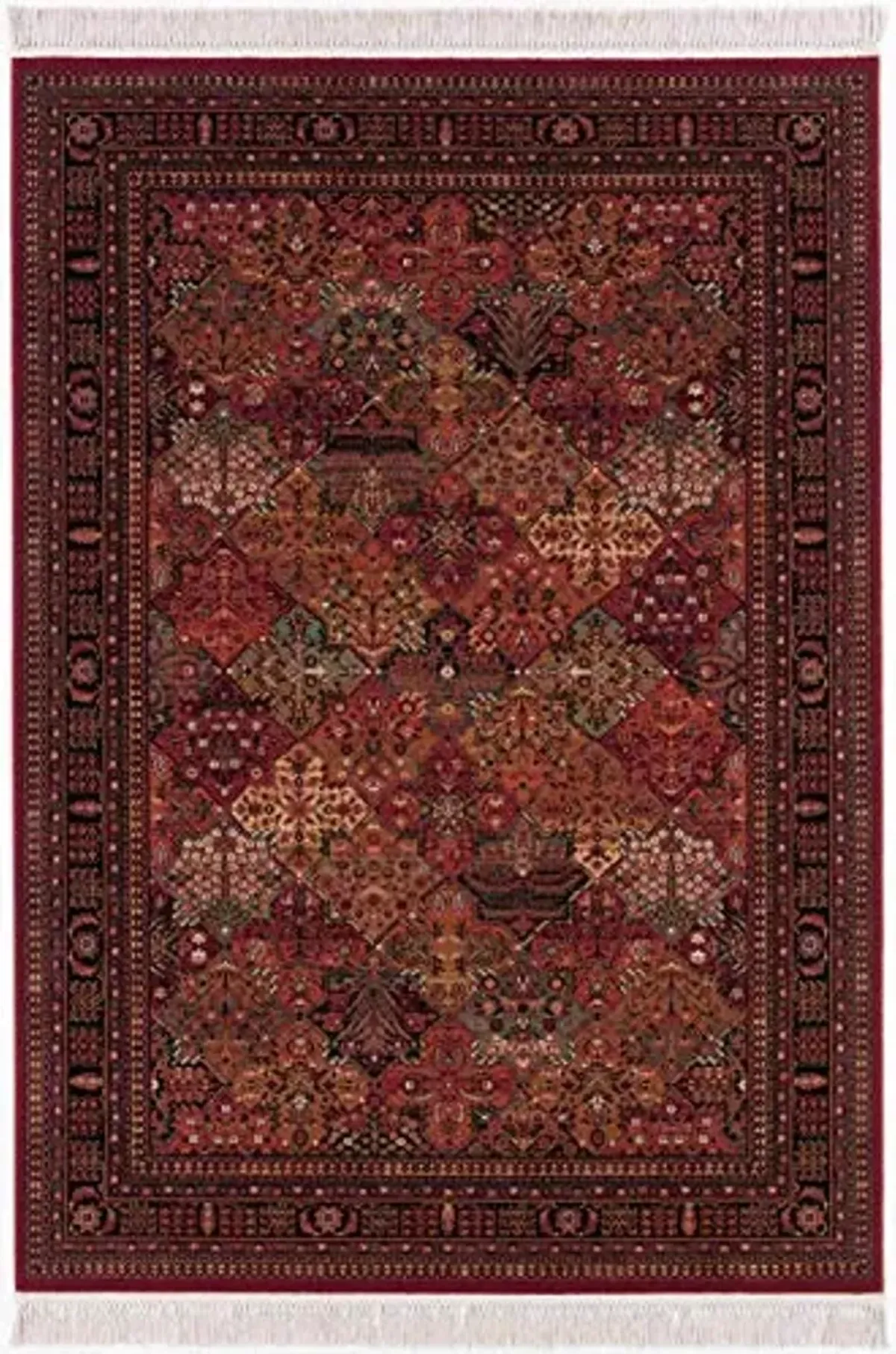 Couristan Kashimar Indoor Area Rug – 6'6" x 10'1" in Antique Red, Durable Power-Loomed Oriental Design Rug – Living Room, Bedroom or Dining Home Decor