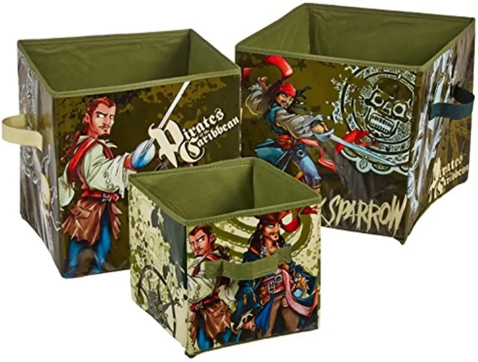 Idea Nuova Pirates Storage Bins 3 pieces