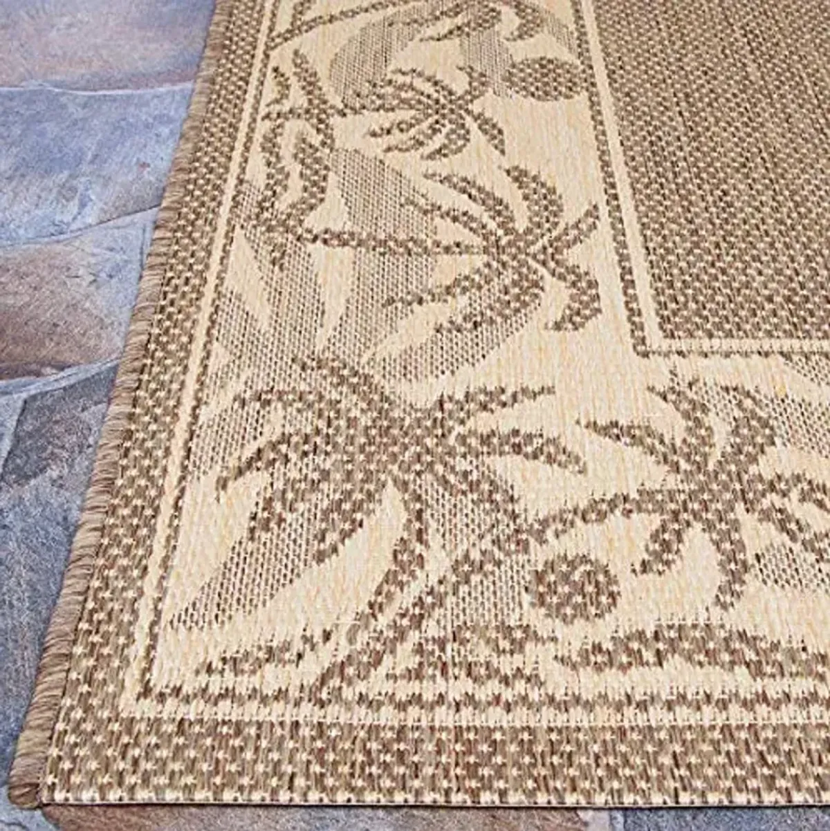 Couristan Recife Island Retreat Indoor/Outdoor Area Rug, 7'6" x 10'9", Beige-Natural