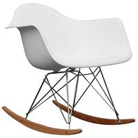 Baxton Studio Letterio White Cradle Chair