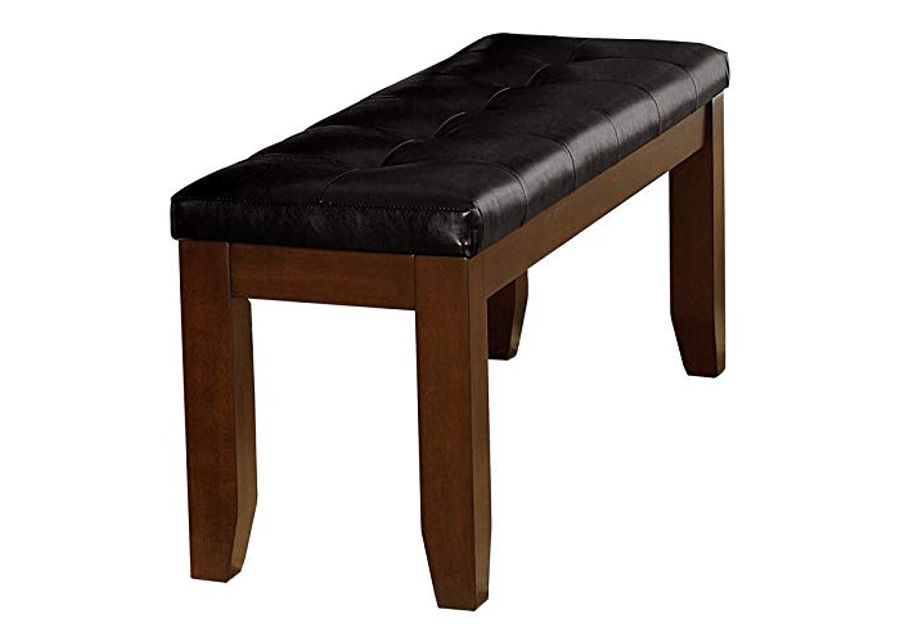 Homelegance Ameillia Accent Bench, 48 Inch, Dark Oak