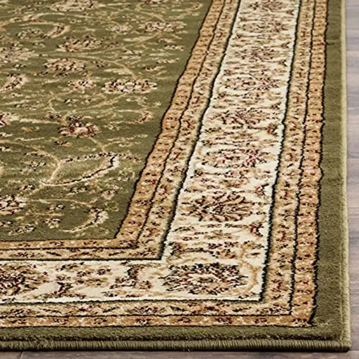 SAFAVIEH Lyndhurst Collection Runner Rug - 2'3" x 12', Sage & Ivory, Traditional Oriental Design, Non-Shedding & Easy Care, Ideal for High Traffic Areas in Living Room, Bedroom (LNH219B)