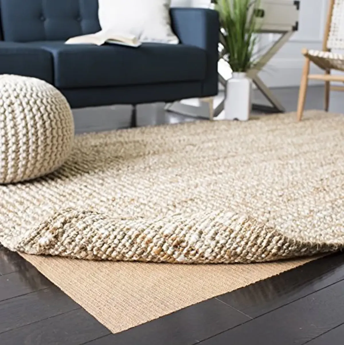 Safavieh Padding Collection Beige Area Rug, 8 feet by 10 feet (8' x 10')