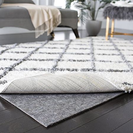 Safavieh Durable Hard Surface and Carpet Non-Slip Rug Pad, 8-Feet by 11-Feet