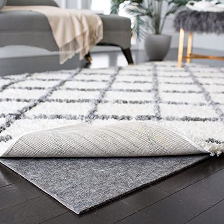 Safavieh Durable Hard Surface and Carpet Non-Slip Rug Pad, 8-Feet by 10-Feet