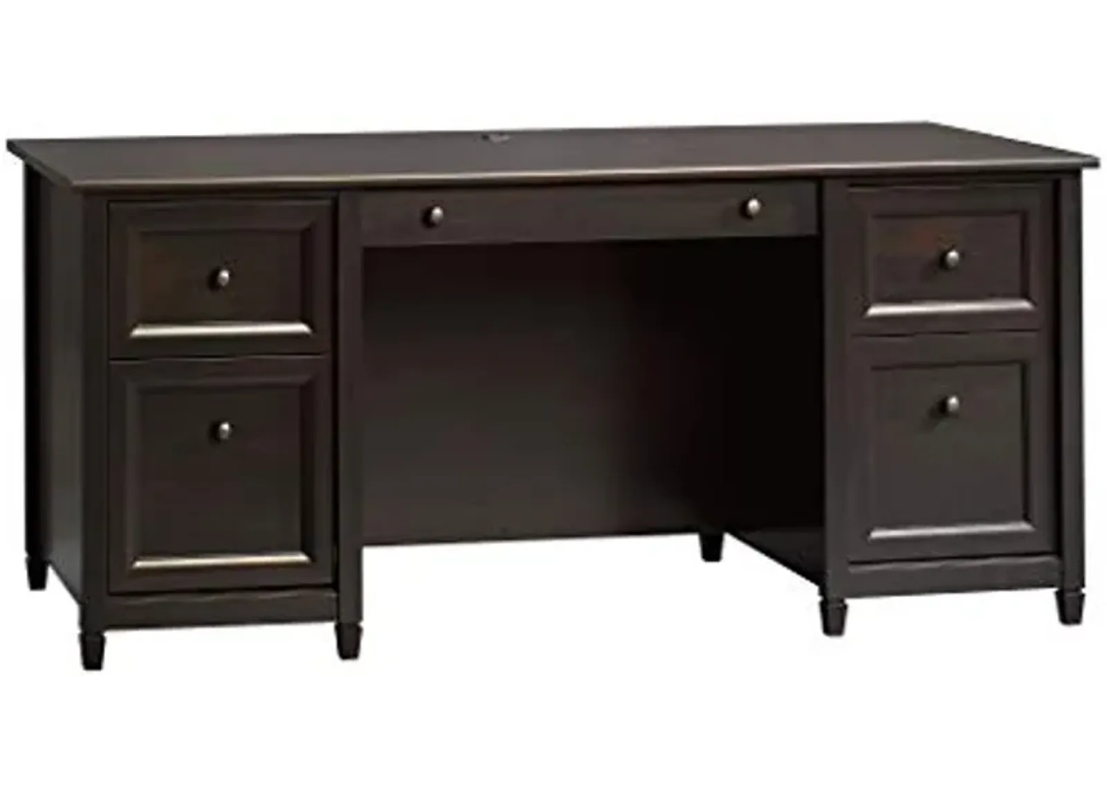 Sauder Edge Water Executive Desk, Estate Black finish