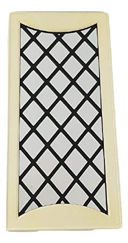 Wayborn Howard Decorative Mirrored Wall Art Panel in Off-White & Black 351042