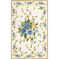 SAFAVIEH Chelsea Collection 2'6" x 4' Ivory HK248A Hand-Hooked French Country Wool Accent Rug