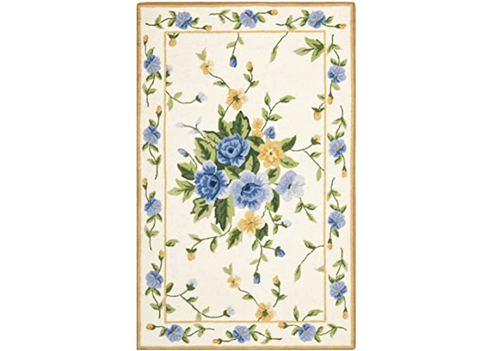 SAFAVIEH Chelsea Collection 2'6" x 4' Ivory HK248A Hand-Hooked French Country Wool Accent Rug