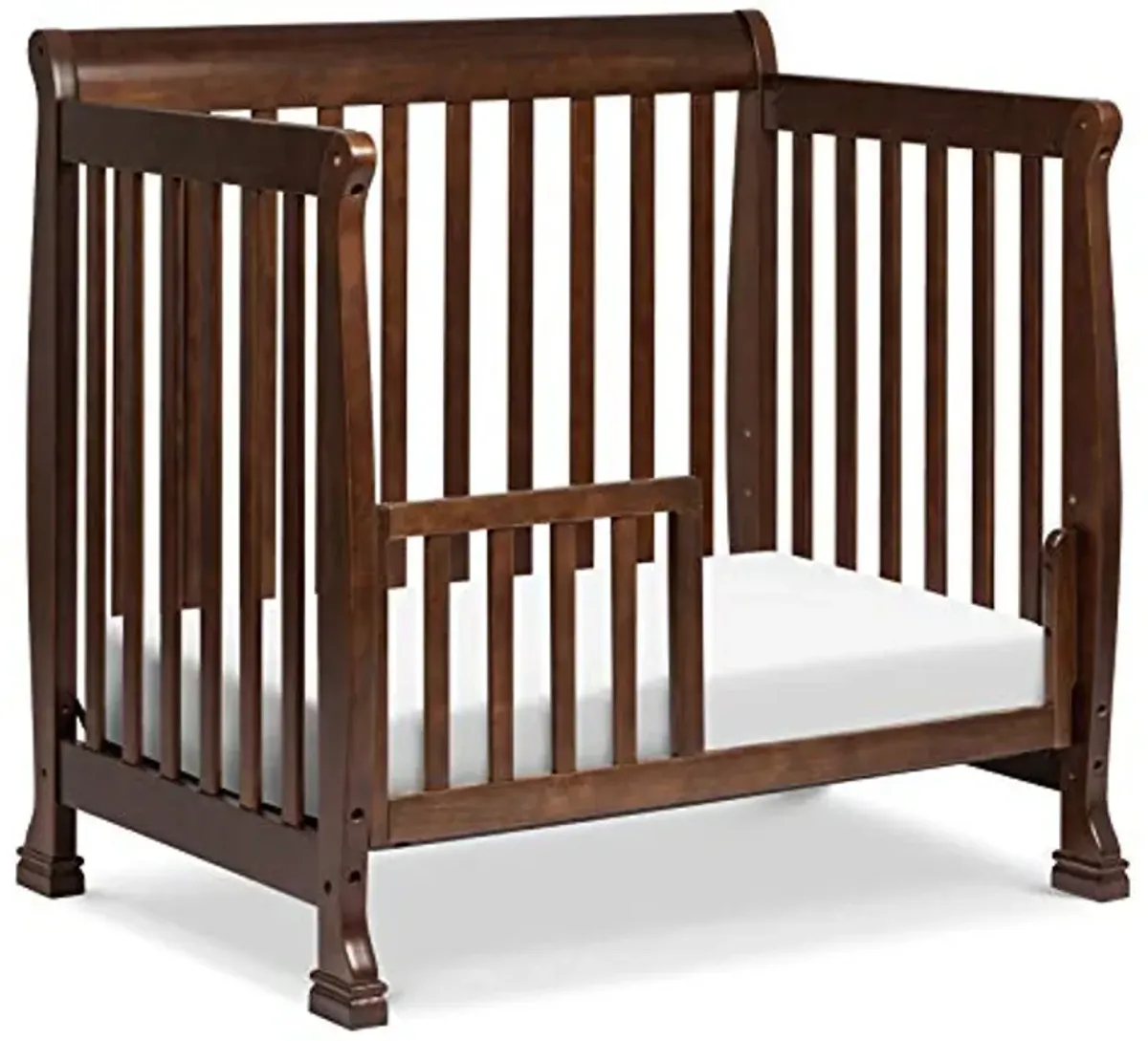 DaVinci Kalani 4-in-1 Convertible Mini Crib in Espresso | Greenguard Gold Certified